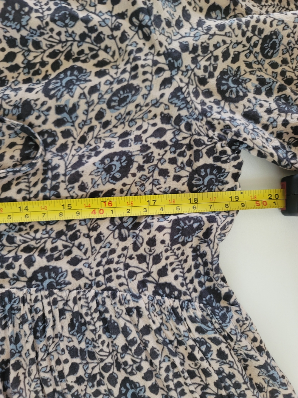 Ba&sh Travis Mini Babydoll Dress in Vert D'Eau Blue Ecru XS - Picture 7 of 13